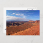 Carte Postale White Rim Vue sur le parc national des Canyonlands (Devant / Derrière)