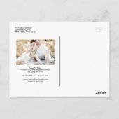 Carte Postale White Rustic Whimsical Script Photo Enregistrer la (Dos)