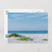 Carte postale White Sandy Beach Florida Coastline (Devant / Derrière)