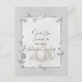 Carte Postale White Shiny Elegant Sparkly Save the Date (Devant)