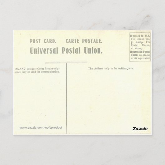 Carte Postale White Star Line R.M.S. Cedric feuille Liverpool (Dos)