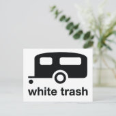 Carte Postale White Trash icône de remorque - parc de remorques (Debout devant)