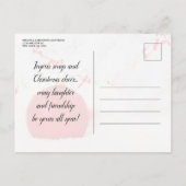 Carte Postale White Winter Wonderland Fête Invitation (Dos)