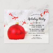 Carte Postale White Winter Wonderland Fête Invitation (Devant)