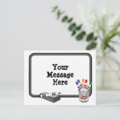 Carte postale Whiteboard (Debout devant)