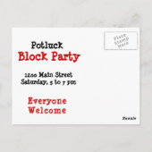 Carte postale Whiteboard (Dos)