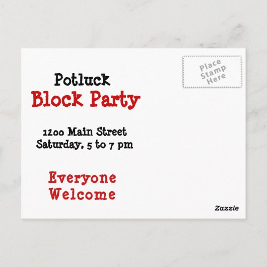 Carte postale Whiteboard (Dos)