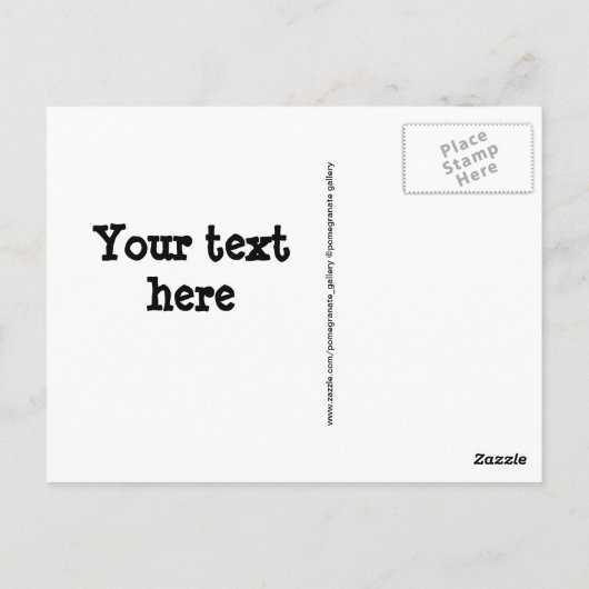 Carte postale Whiteboard, Customisez votre message (Dos)