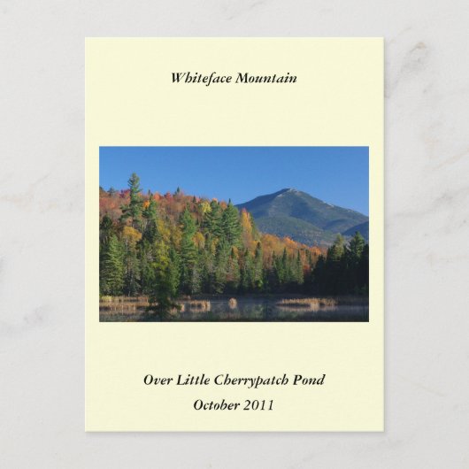 Carte Postale Whiteface Mountain sur Little Cherrypatch Pond (Devant)