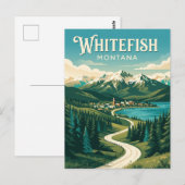 Carte Postale Whitefish États-Unis (Devant / Derrière)