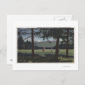 Carte Postale Whitefish, Montana - Parcours de golf Whitefish La (Devant / Derrière)