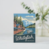 Carte Postale Whitefish Montana Vintage (Debout devant)