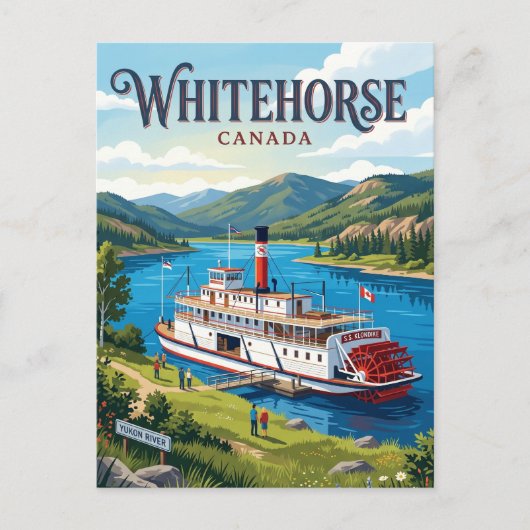 Carte Postale Whitehorse Canada (Devant)