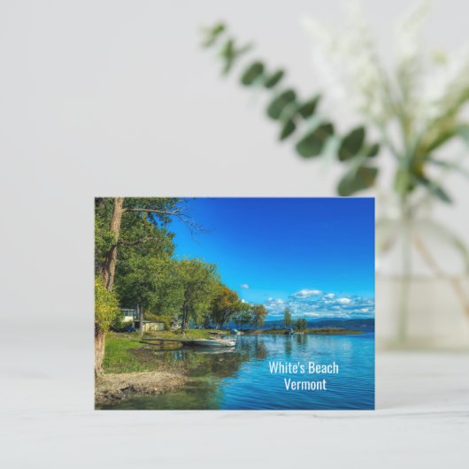 Carte Postale White's Beach, Vermont (Debout devant)