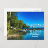 Carte Postale White's Beach, Vermont (Devant / Derrière)