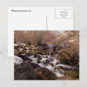 Carte Postale Whitney Potrtal Waterfall, California Card (Devant / Derrière)