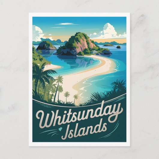 Carte Postale Whitsunday Island Australie Vintage (Devant)