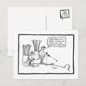 Carte Postale whoa changer de skis (Devant / Derrière)