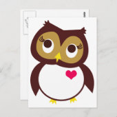 Carte Postale Whoo vous aime (Devant / Derrière)