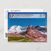 Carte Postale WHS UNESCO - Parc national du Jasper (Devant / Derrière)