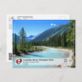 Carte Postale WHS UNESCO - Parc national Kootenay (Devant / Derrière)