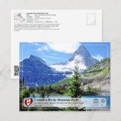 Carte Postale WHS UNESCO - Parc provincial du Mont Assiniboine (Devant / Derrière)