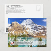 Carte Postale WHS UNESCO - Parc provincial Mount Robson (Devant / Derrière)