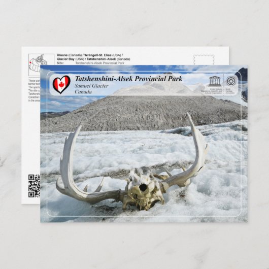Carte Postale WHS UNESCO - Parc provincial Tatshenshini-Alsek (Devant / Derrière)
