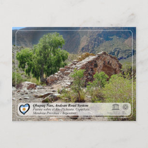 Carte Postale WHS UNESCO - Qhapaq Ñan, Réseau routier andin