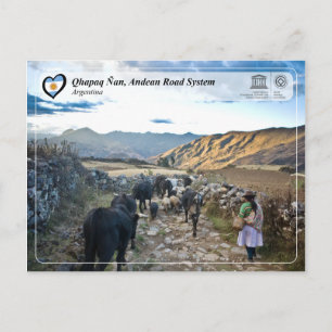 Carte Postale WHS UNESCO - Qhapaq Ñan, Réseau routier andin