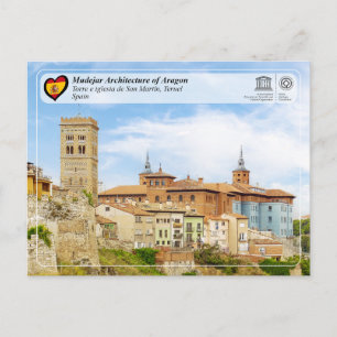 Carte Postale WHS UNESCO - Torre de la iglesia de San Martín