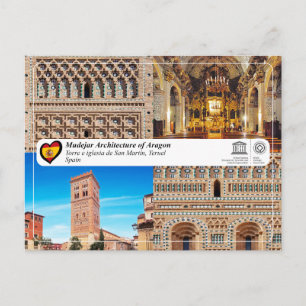 Carte Postale WHS UNESCO - Torre de la iglesia de San Martín