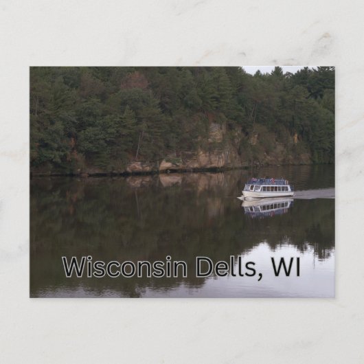 Carte Postale WI Dells Wisconsin Bateau Tours (Devant)