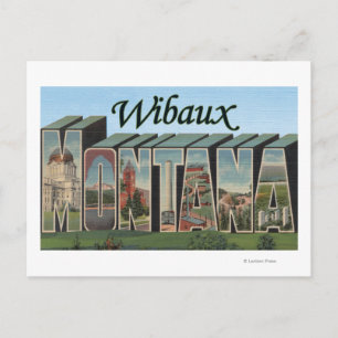 Carte Postale Wibaux, Montana