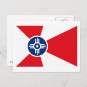 Carte postale Wichita Flag (Devant / Derrière)