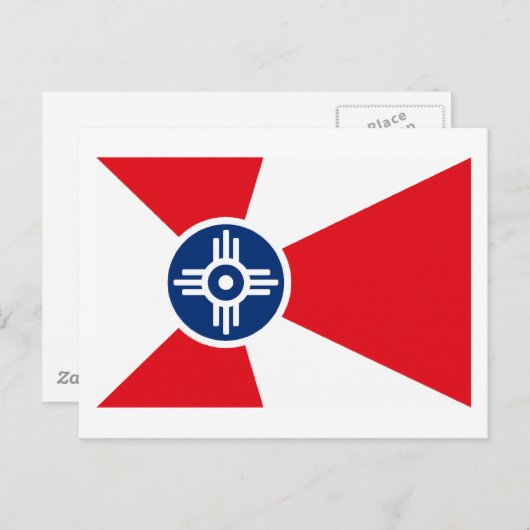Carte postale Wichita Flag (Devant / Derrière)