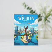 Carte Postale Wichita Kansas (Debout devant)