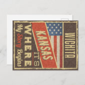 Carte Postale Wichita Kansas (Devant / Derrière)