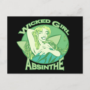Carte Postale Wicked Girl Absinthe