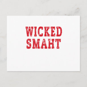 Carte Postale Wicked Smaht drôle disant sarcastique humour de bo