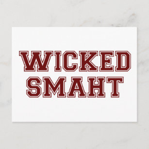 Carte Postale Wicked Smart (Smaht) College Boston