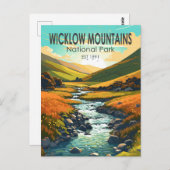 Carte Postale Wicklow Mountains National Park Irlande River Art (Devant / Derrière)