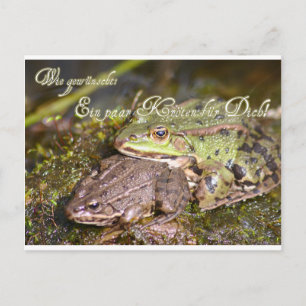 Carte Postale Wie gewünscht : Ein paar Kröten für Dich!