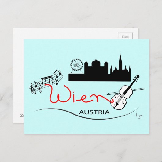 Carte Postale Wien, Autriche - Österreich (Devant / Derrière)