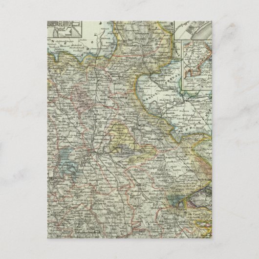 Carte Postale Wiesbaden et Francfort Allemagne (Devant)