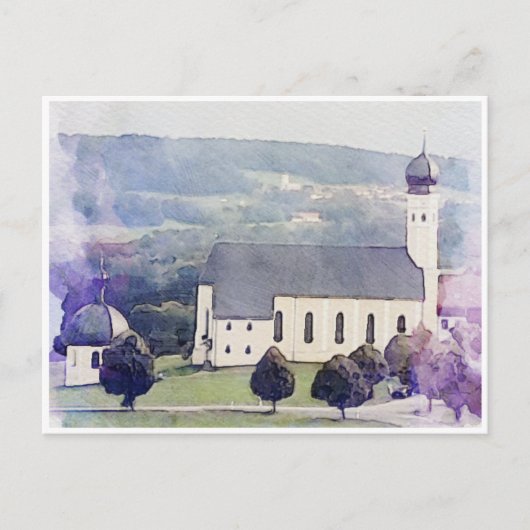 Carte postale Wieskirche, Bavière (Devant)