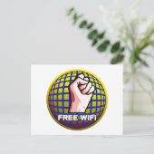 Carte Postale WiFi gratuit (Debout devant)
