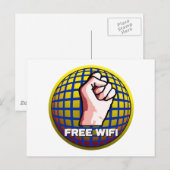 Carte Postale WiFi gratuit (Devant / Derrière)