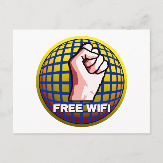 Carte Postale WiFi gratuit (Devant)