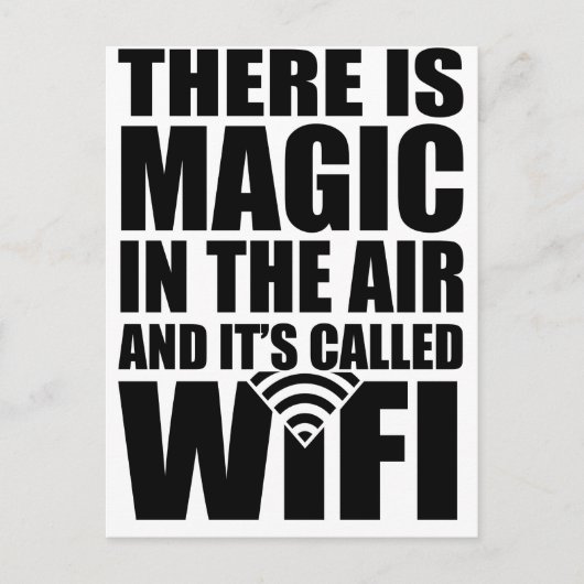 Carte Postale Wifi magique (Devant)